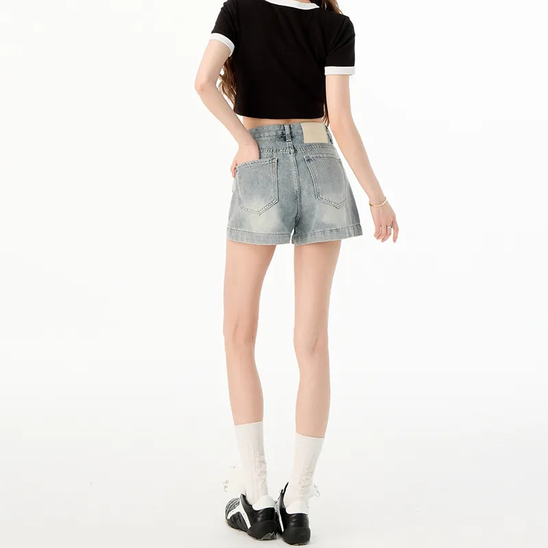 BENGEN Denim Shorts Women's-7