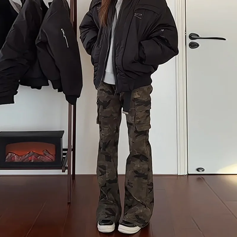 BENGEN Jeans Women's Camouflage-1