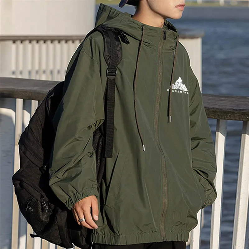 BENGEN Jackets Coats Unisex Black-4