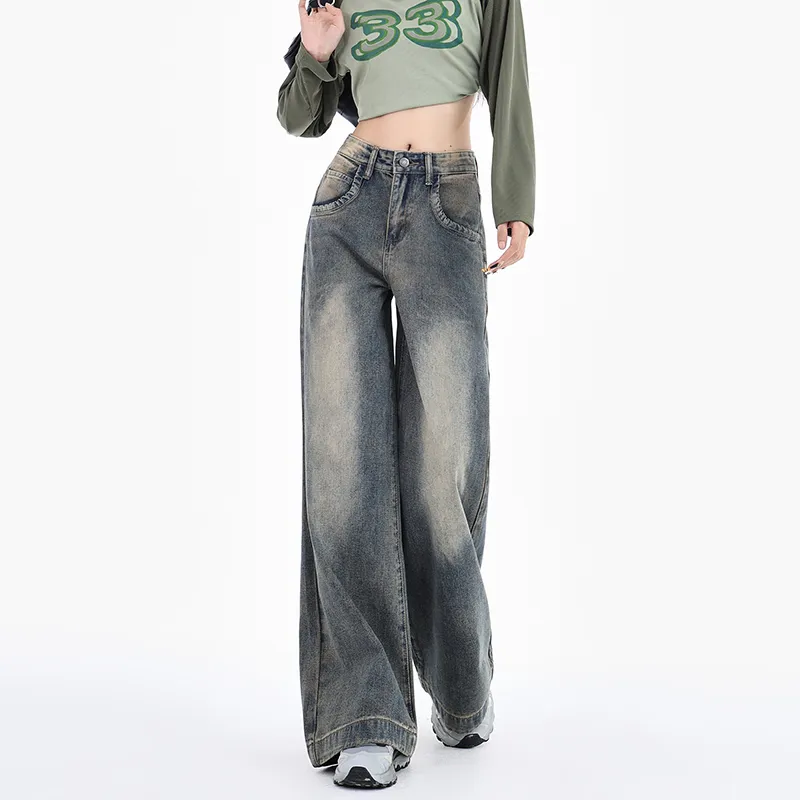 BENGEN Jeans Women's Vintage Blue-7