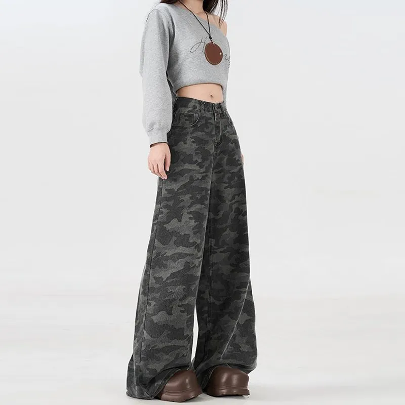 BENGEN Jeans Women's Camouflage-11