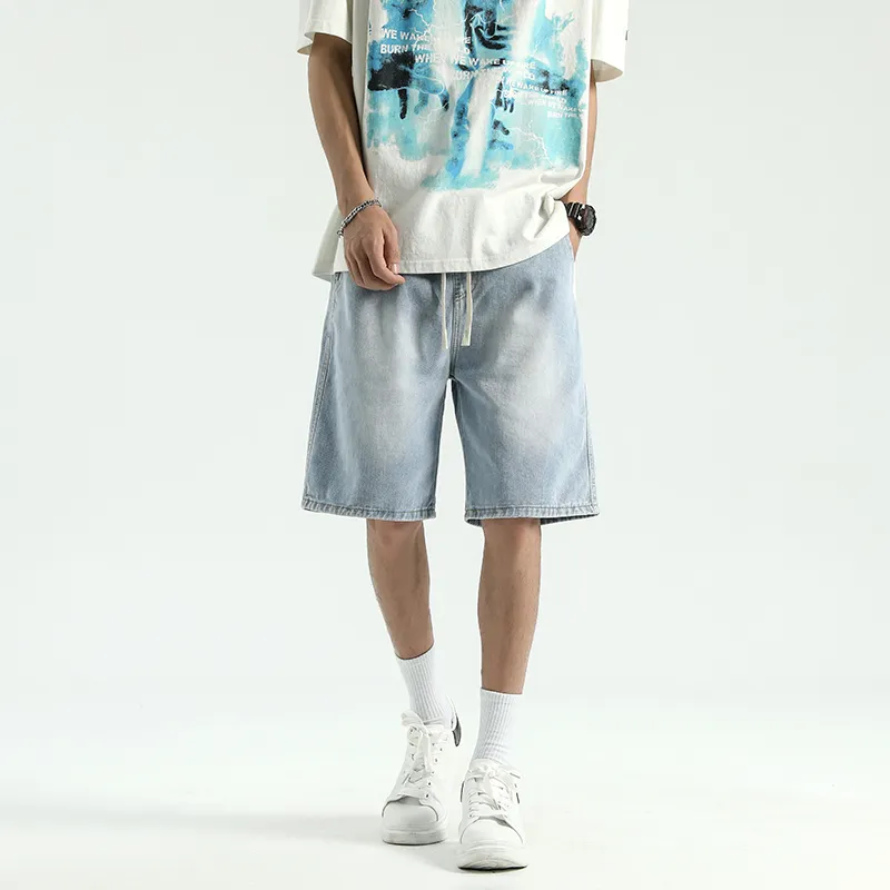 BENGEN Denim Shorts Unisex-1