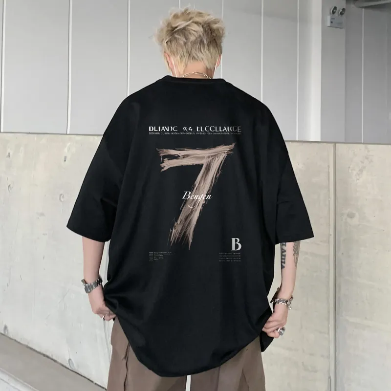 BENGEN Drop Shoulder Sleeve T Shirt Women's-8