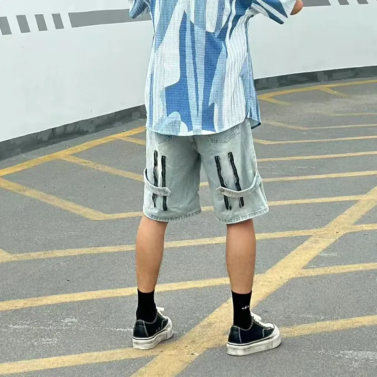 BENGEN Denim Shorts Unisex-7