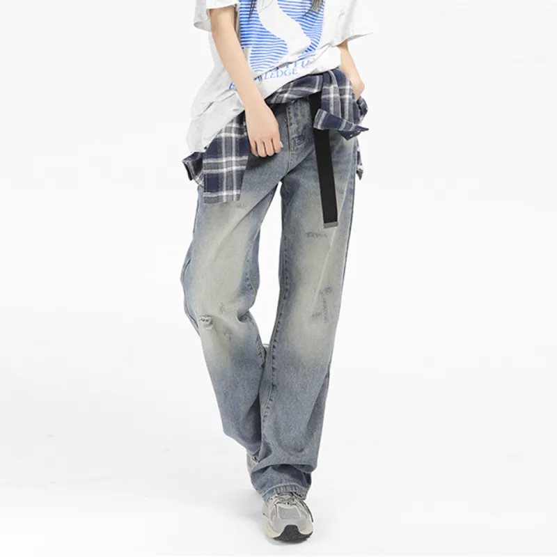 BENGEN Jeans Women's Sea Buckthorn Blue-4