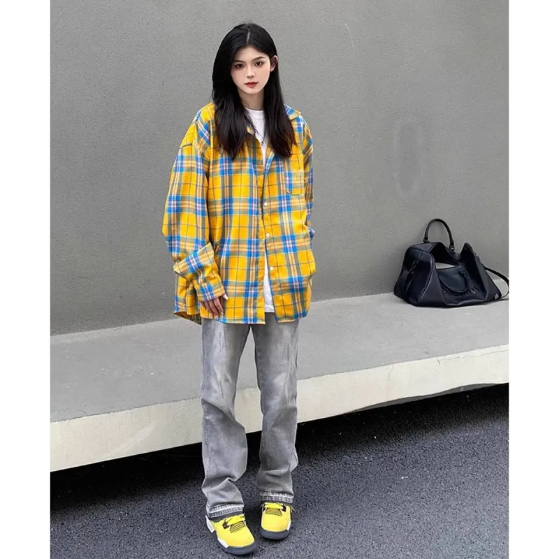 BENGEN Shirts Unisex Yellow-1