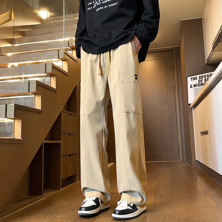 BENGEN Casual Pants Unisex-14