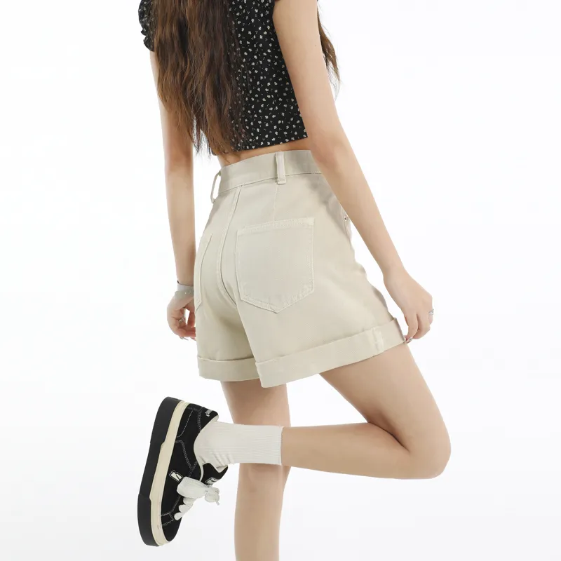 BENGEN Denim Shorts Women's-6