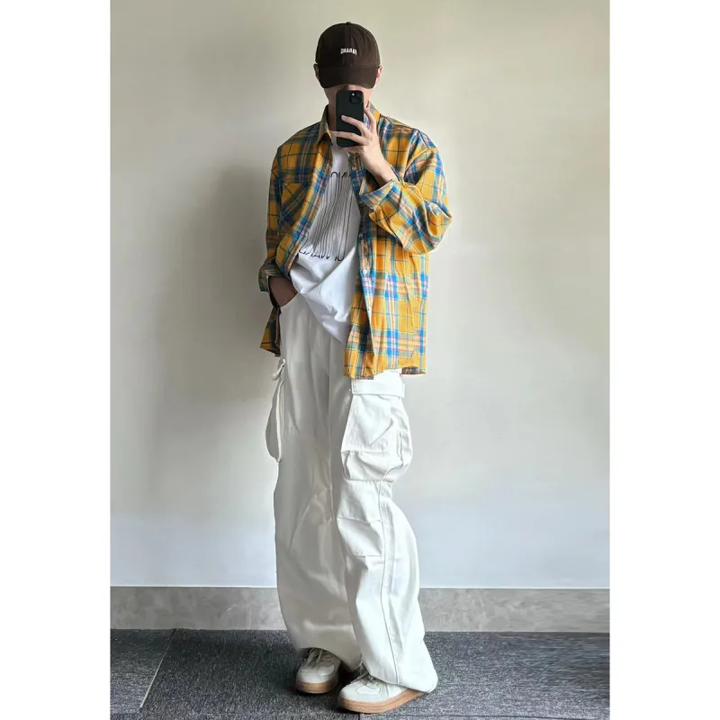 BENGEN Shirts Unisex Yellow-4