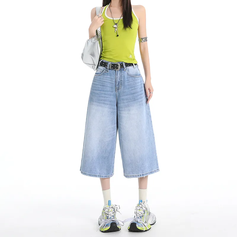 BENGEN Denim Shorts Women's-6