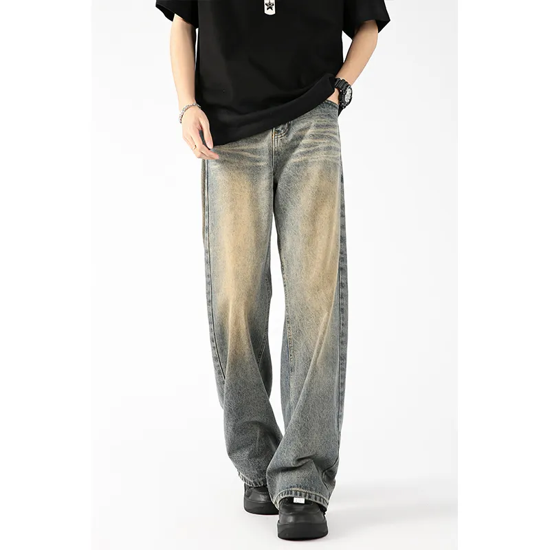 BENGEN Jeans Unisex Washed Color-3