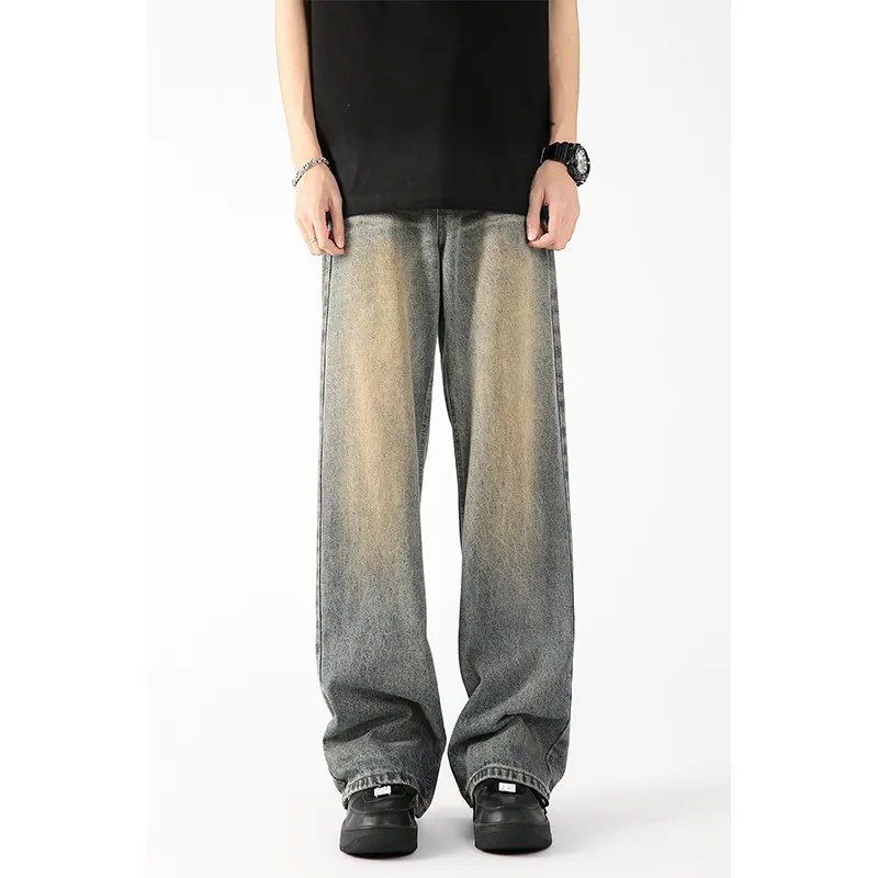 BENGEN Jeans Unisex Washed Color-1