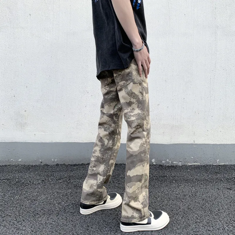 BENGEN Vibe Workwear Casual Pants Men's Camouflage-5