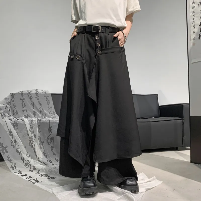 BENGEN Casual Pants Unisex Premium Black-1