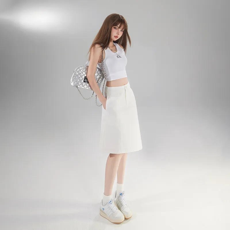BENGEN Denim Short Skirts Women's-4