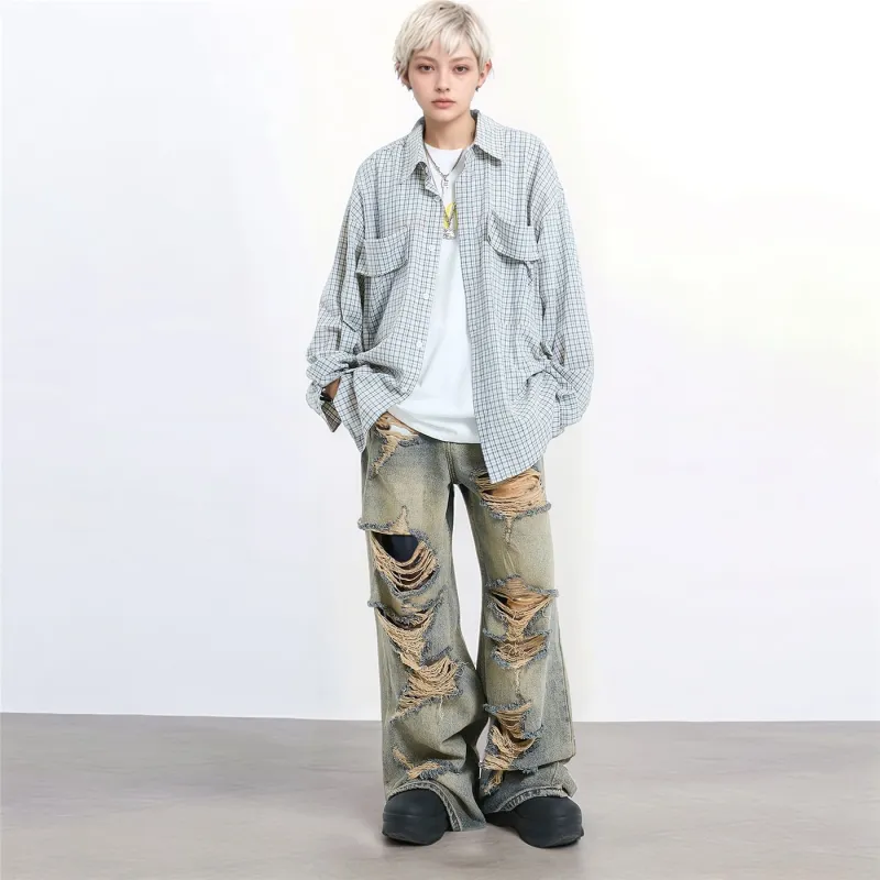 BENGEN Jeans Unisex Blue-1