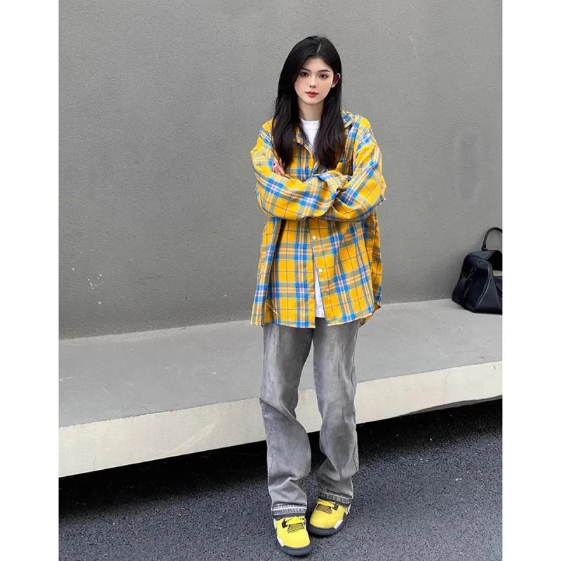 BENGEN Shirts Unisex Yellow-2