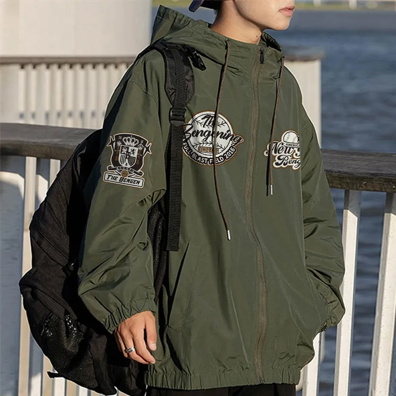 BENGEN Jackets Coats Unisex Black-4