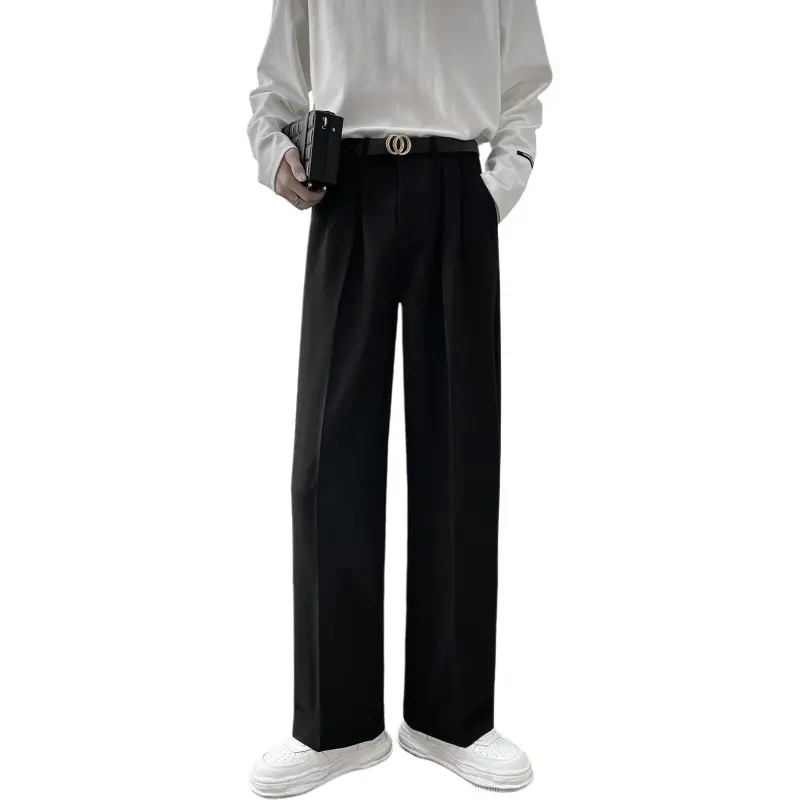 BENGEN Suit Trouser Unisex Black-3