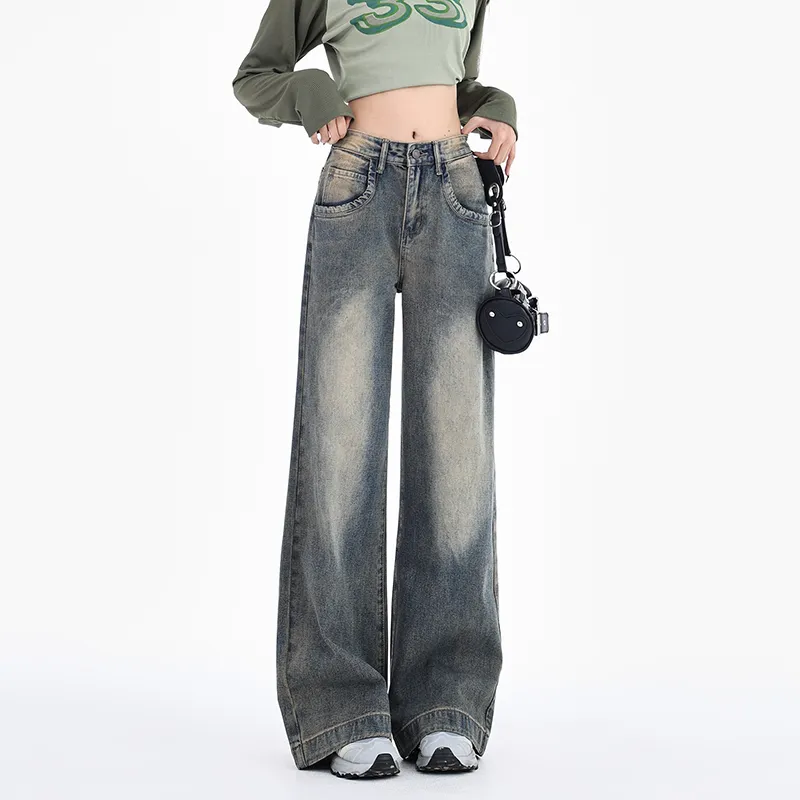 BENGEN Jeans Women's Vintage Blue-4