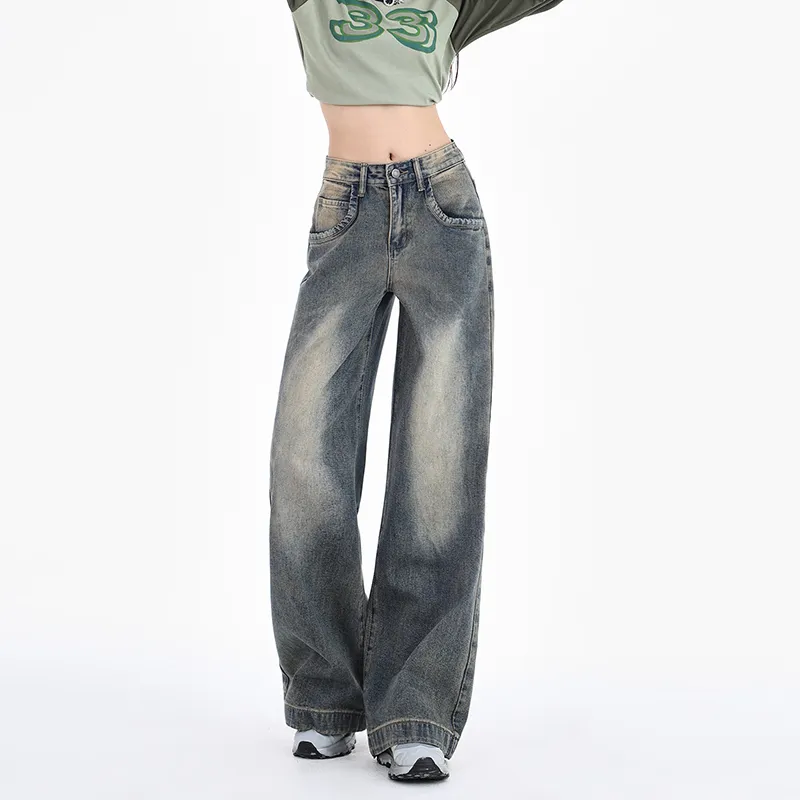 BENGEN Jeans Women's Vintage Blue-6