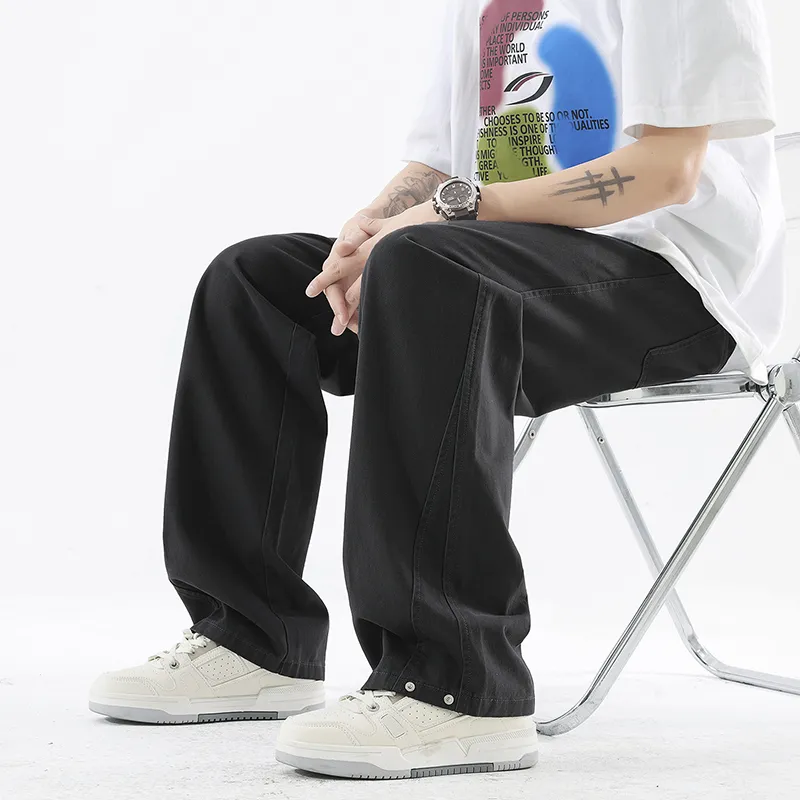 BENGEN Casual Pants Unisex-3