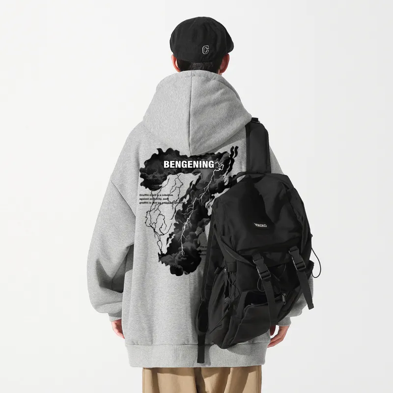 BENGEN Jackets Coats Unisex Black-6