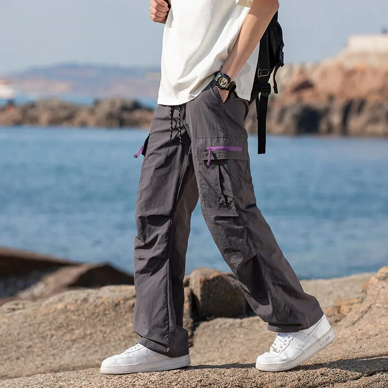 BENGEN Casual Pants Unisex-15