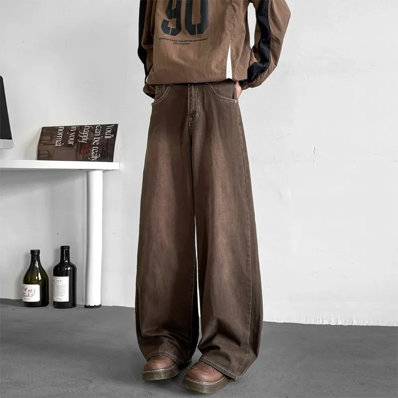 BENGEN Jeans Unisex Brown-2