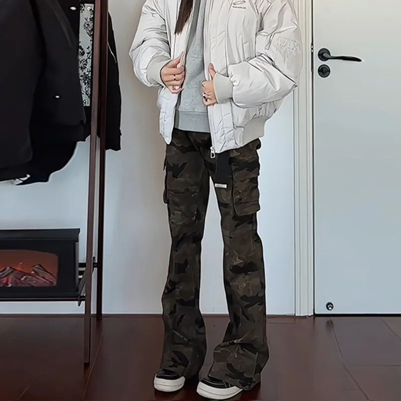 BENGEN Jeans Women's Camouflage-3