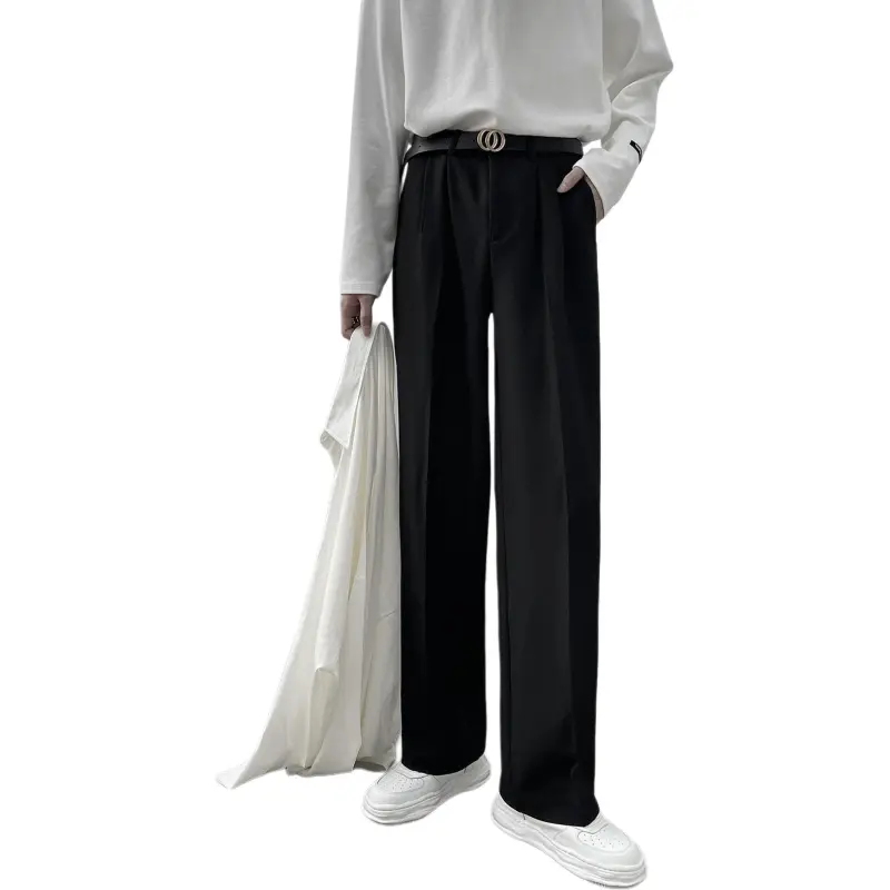 BENGEN Suit Trouser Unisex Black-4