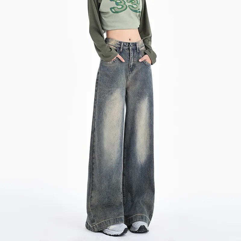 BENGEN Jeans Women's Vintage Blue-9