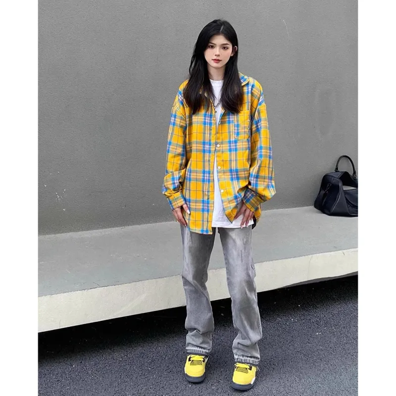 BENGEN Shirts Unisex Yellow-3