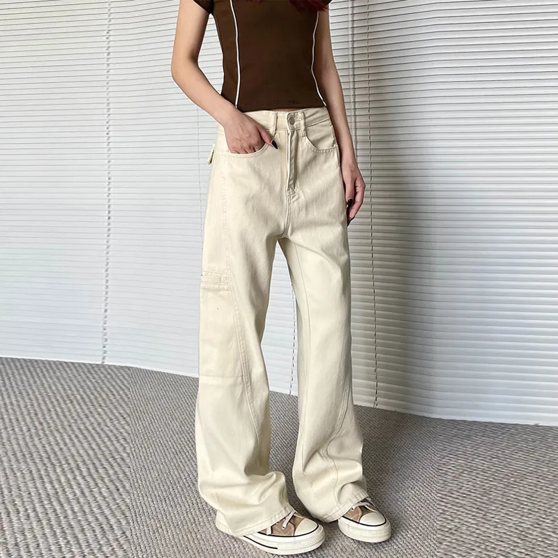 BENGEN Casual Pants Women's Apricot Pants-2