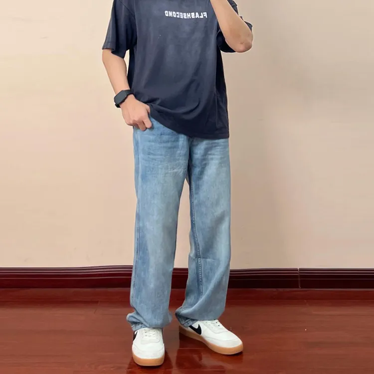 BENGEN Jeans Unisex Blue-2
