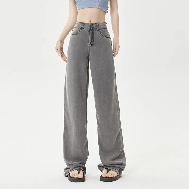 BENGIN Jeans Women's Black Gray-7