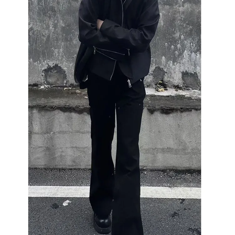 BENGEN Jeans Unisex Black-2