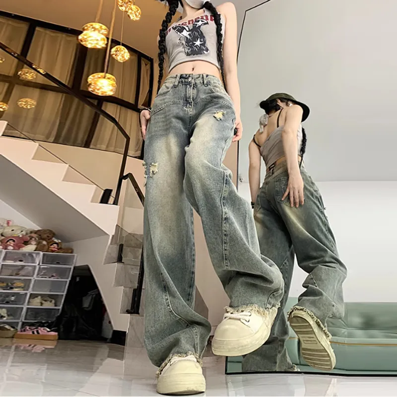 BENGEN Jeans Women's Yellow Mud Pants-6