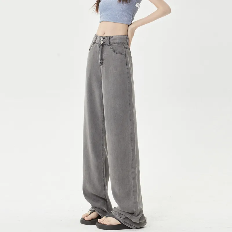 BENGIN Jeans Women's Black Gray-6