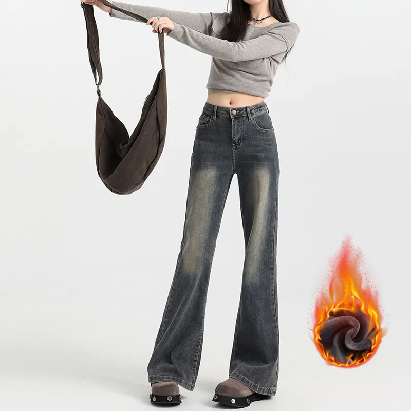 BENGEN Jeans Women's Vintage Blue-33