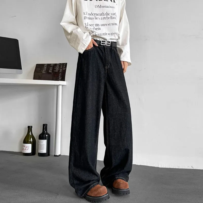 BENGEN Jeans Unisex Black-2