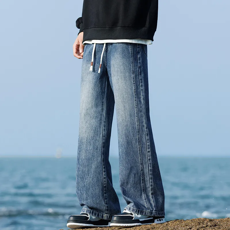 BENGEN Jeans Unisex Vintage Blue-15
