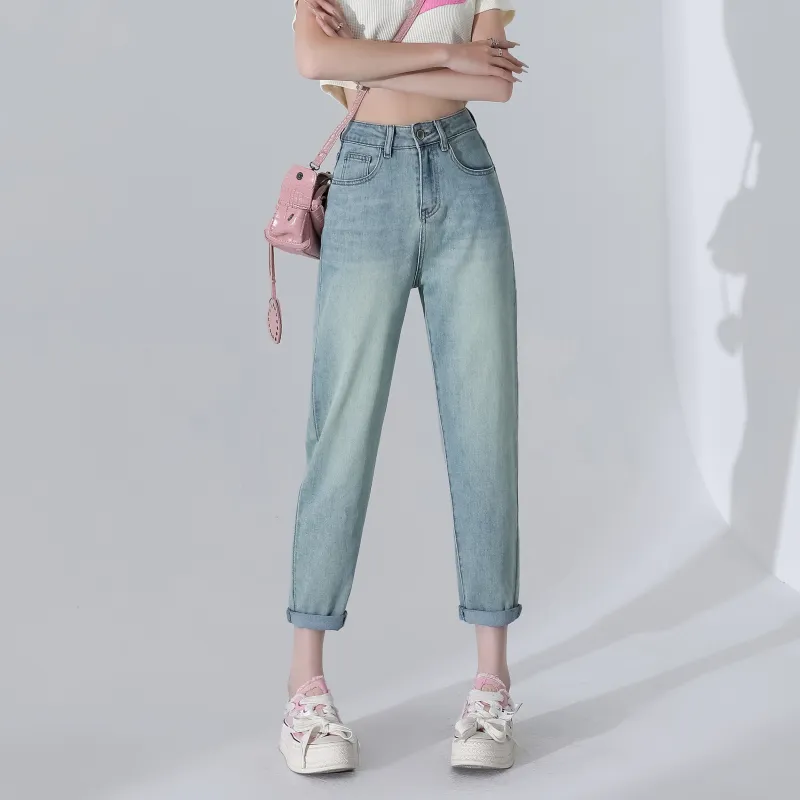 BENGEN Jeans Women's Light Emerald Green-6