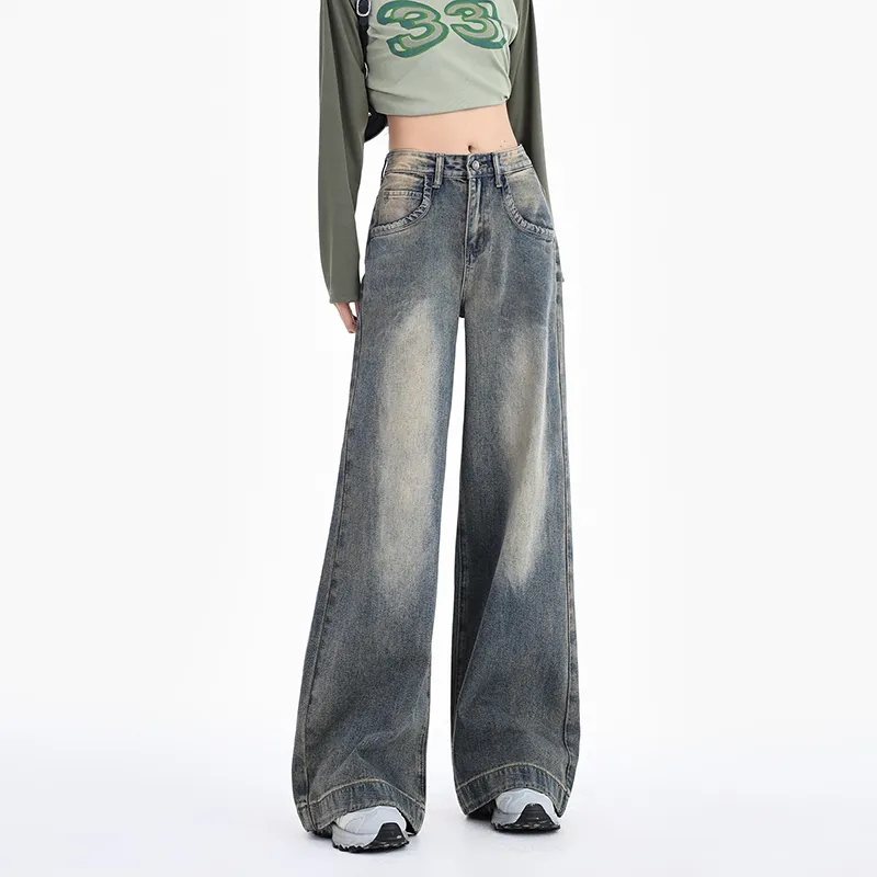 BENGEN Jeans Women's Vintage Blue-2