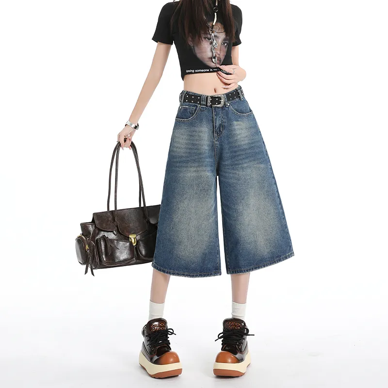 BENGEN Denim Shorts Women's-1