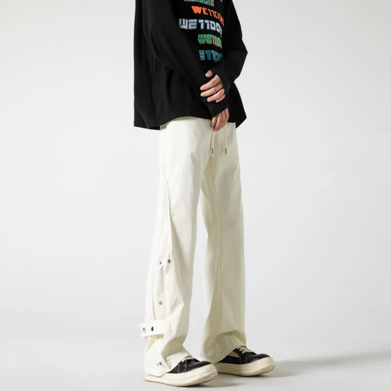 BENGEN Casual Pants Unisex Black-7