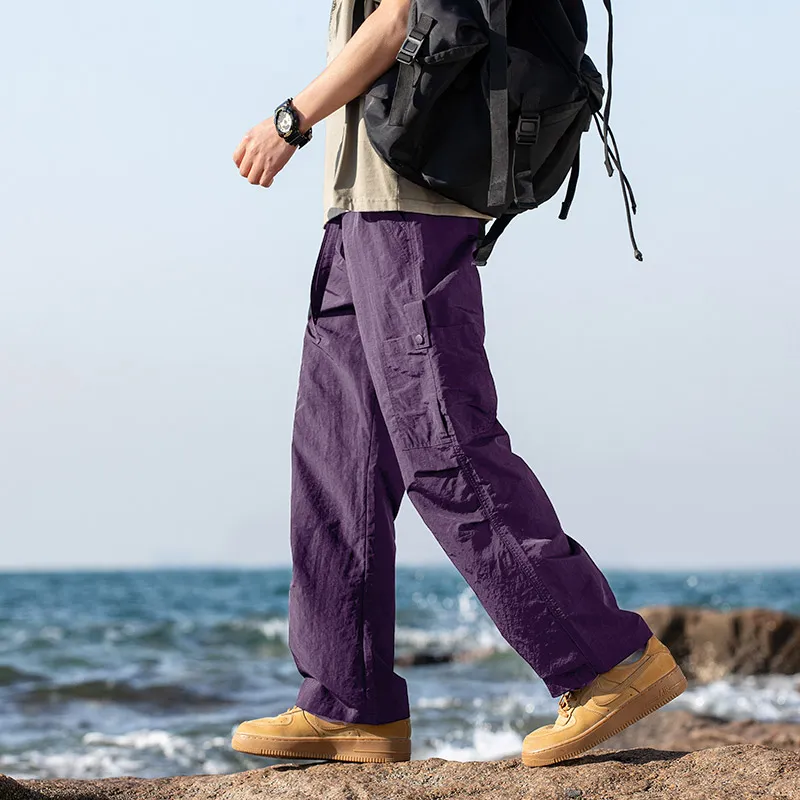 BENGEN Casual Pants Unisex-11