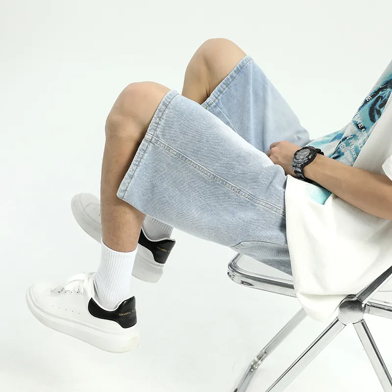 BENGEN Denim Shorts Unisex-3