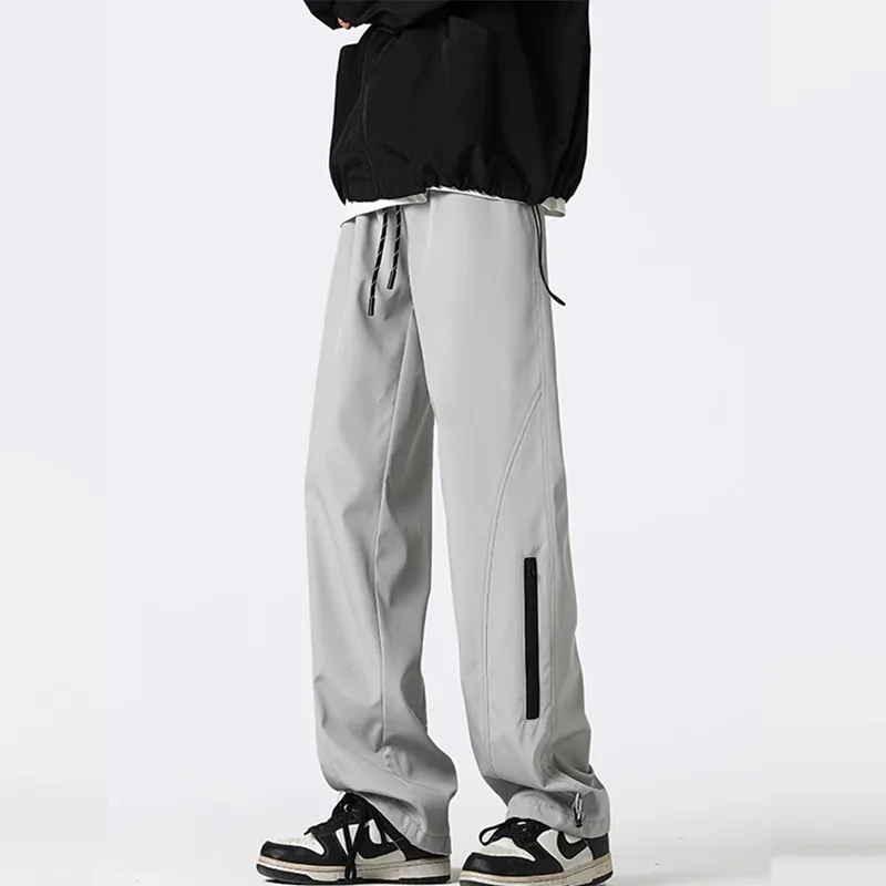 BENGEN Casual Pants Unisex Black-9