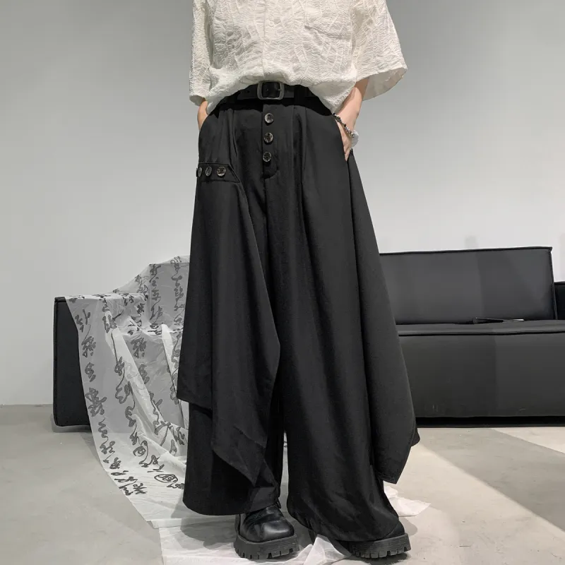 BENGEN Casual Pants Unisex Premium Black-5